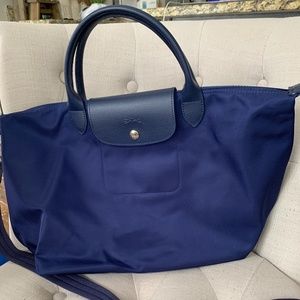 Longchamp Le Pliage Neo Navy Blue L Crossbody